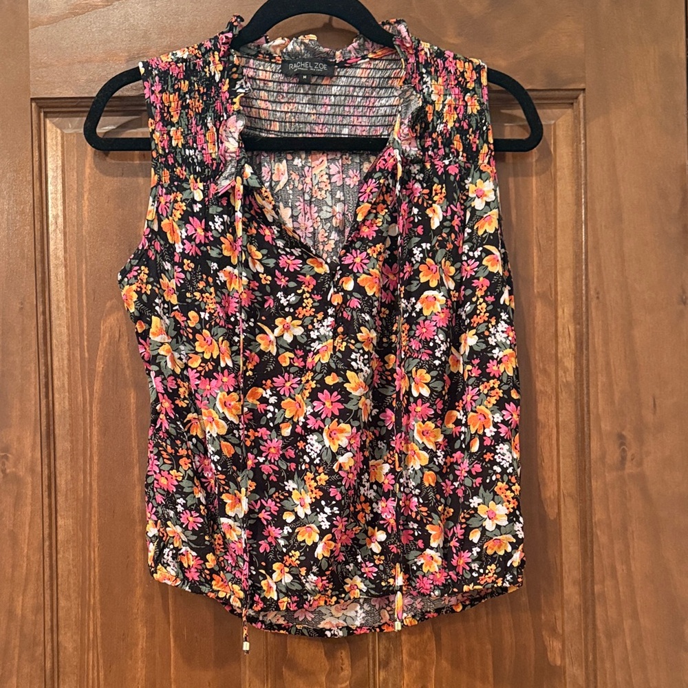 Rachel Zoe Floral Sleeveless Blouse